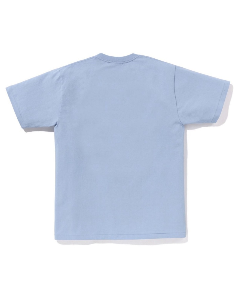 T Shirts Bape Basic Bleu Clair Homme | FSL-57916332